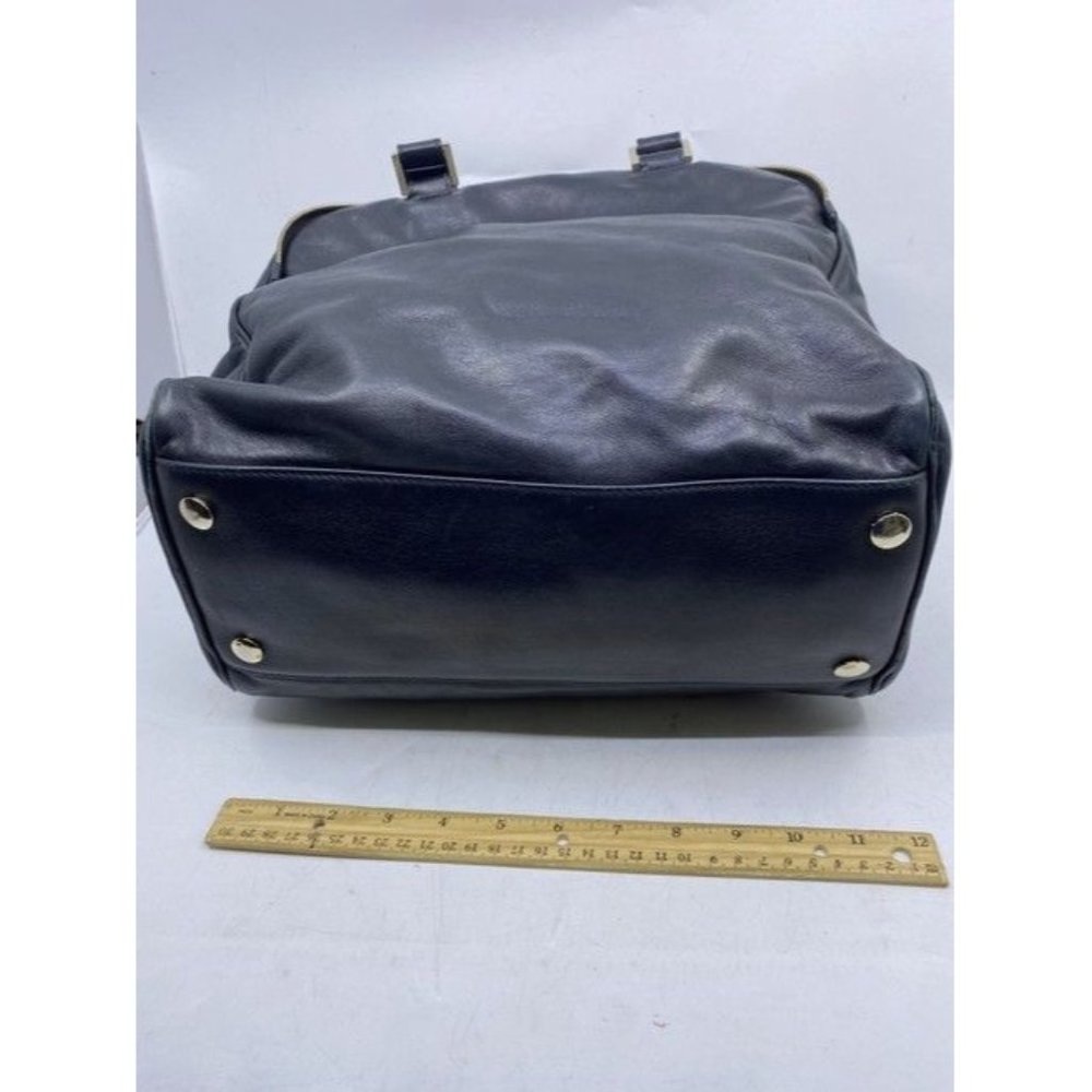 Jimmy Choo Justine Handbag Black Leather Shoulder Bag - Picture 7 of 12